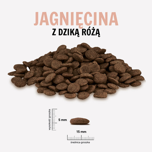 Karma sucha Jagnięcina i dzika róża"L" Junior 1,5 kg