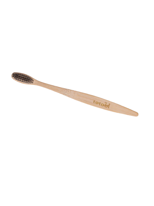 Ekologiczna szczoteczka do zębów dla psa, czarna - rozmiar S