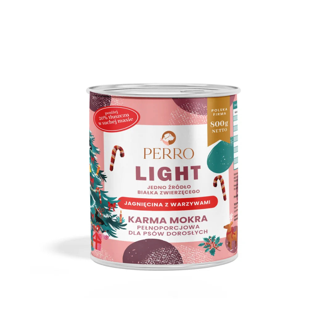 LIGHT Karma mokra Jagnięcina z warzywami – monobiałkowa formuła dla psów dorosłych