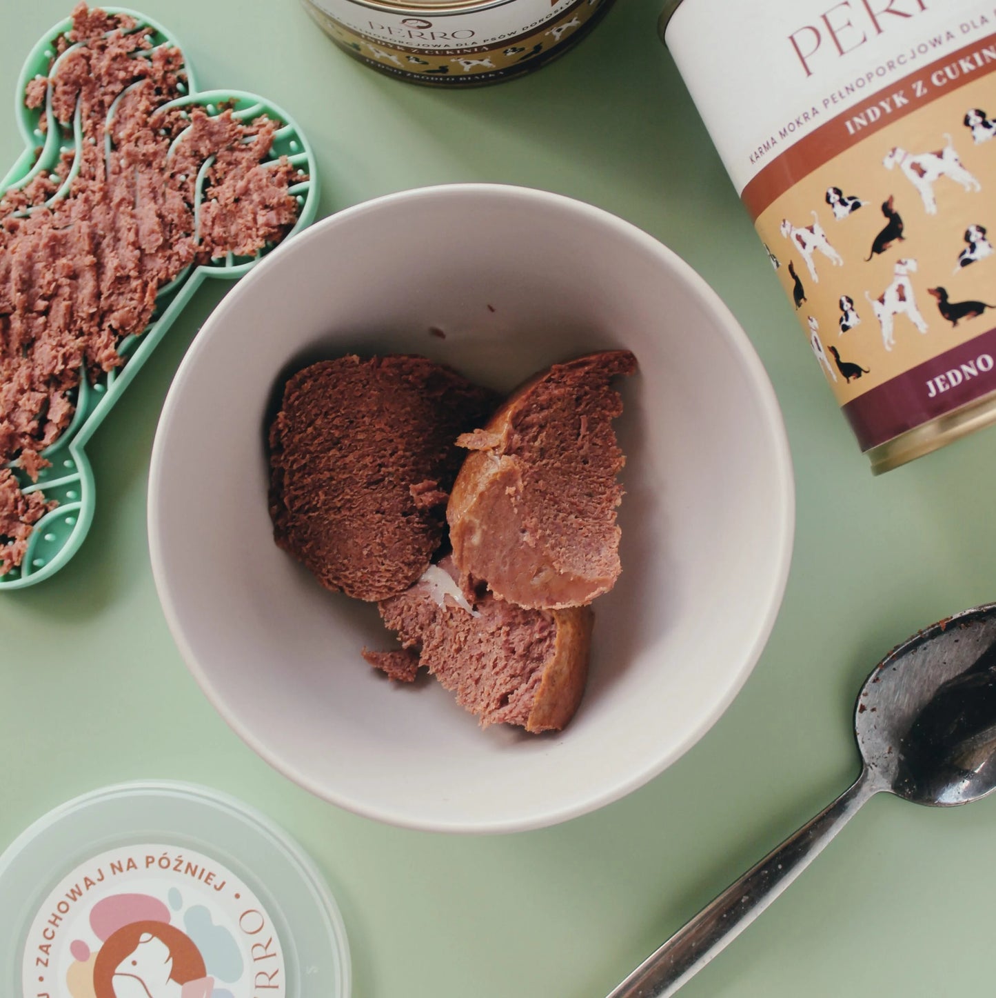 Mokra karma Perro indyk z cukinią 410g