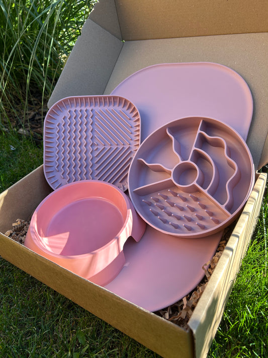 Box miseczkowy różowy