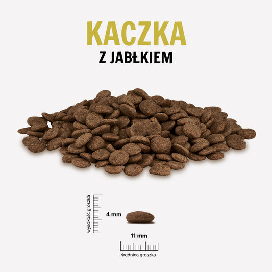 Karma sucha Kaczka z jabłkiem "M" 1,5 kg