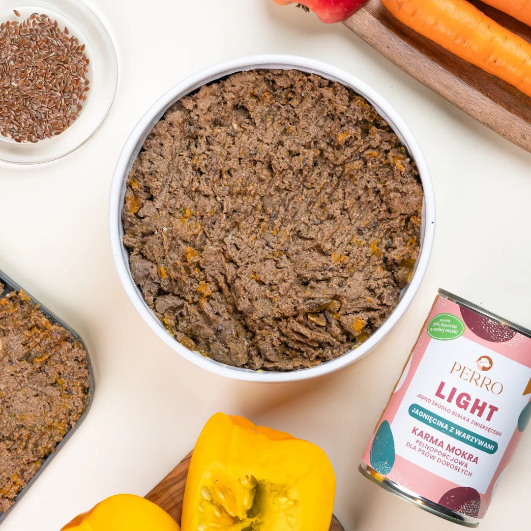 LIGHT Karma mokra Jagnięcina z warzywami – monobiałkowa formuła dla psów dorosłych